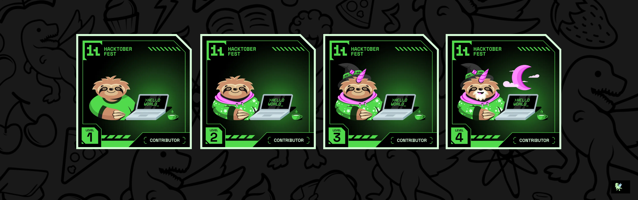 An image of @ranitderia's Holopin badges, which is a link to view their full Holopin profile