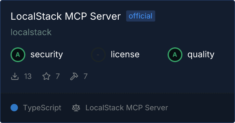 LocalStack Server MCP server