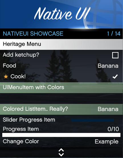 NativeUI Example