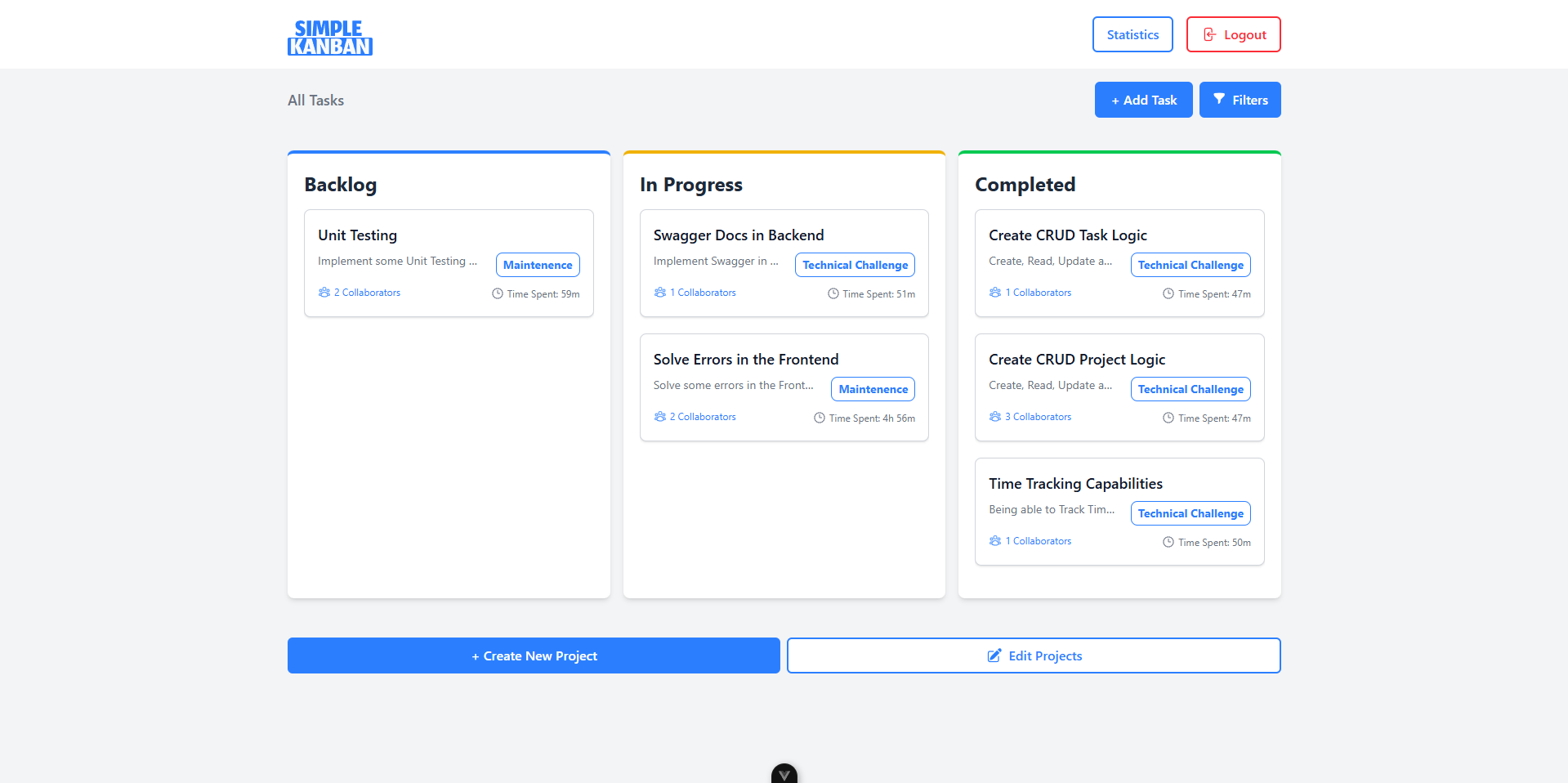 GitHub - saamoff/simple-kanban: A task management system with time ...