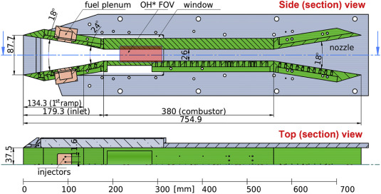 Model scramjet