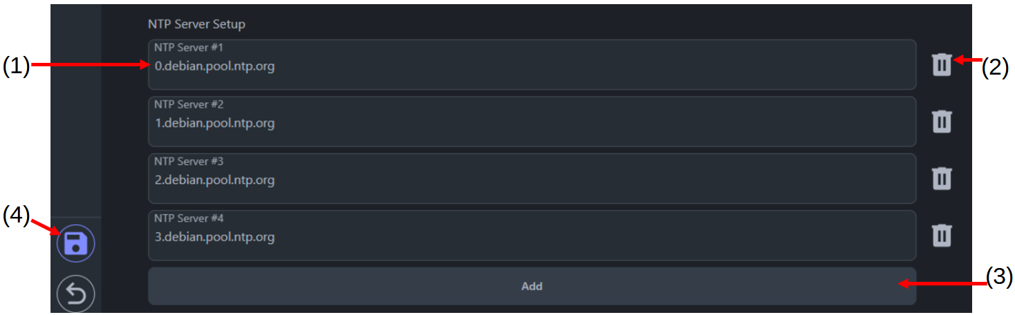 NTP setting and adjustment