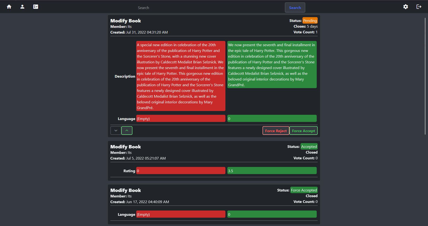 Book Reader With Options