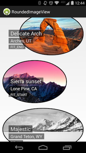 RoundedImageView screenshot with ovals