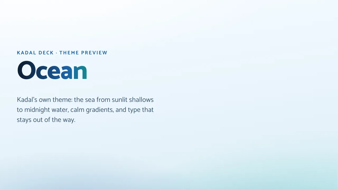 Ocean theme