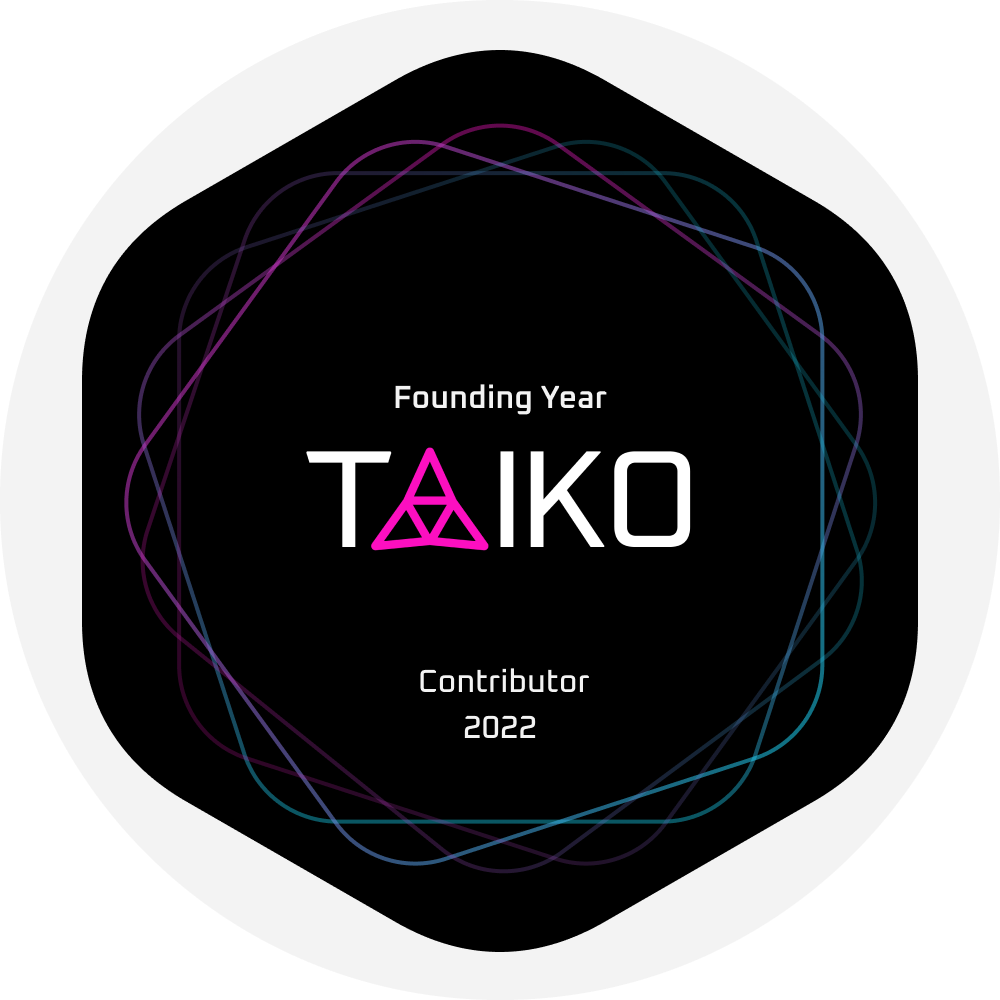 GitPOAP: 2022 Taiko Contributor GitPOAP Badge