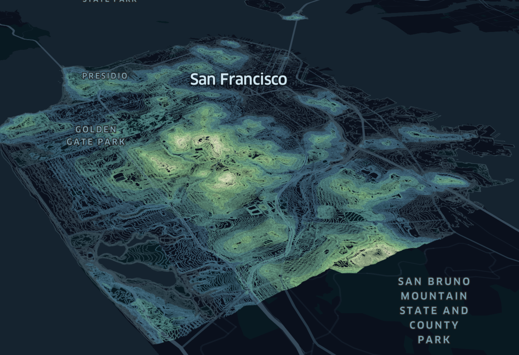 Polygon layer - contour