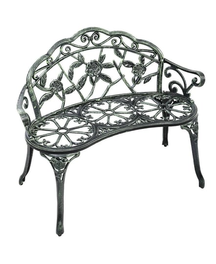 costway-patio-garden-bench-chair-style-porch-cast-aluminum-outdoor-rose-antique-green-1