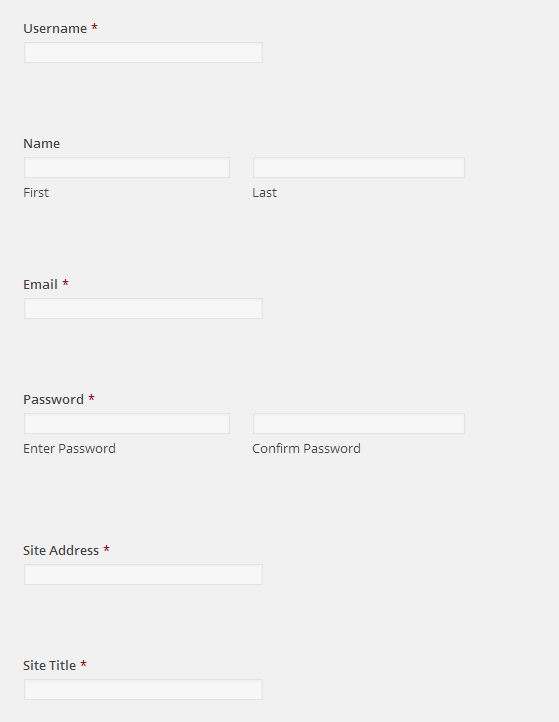 Form Fields Created