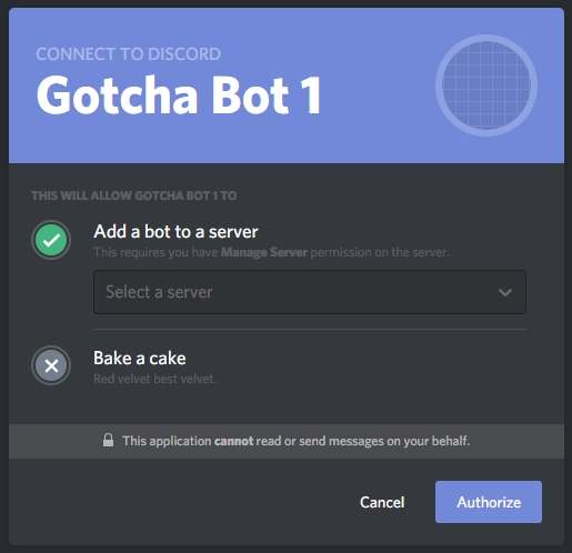 Authorize Bot