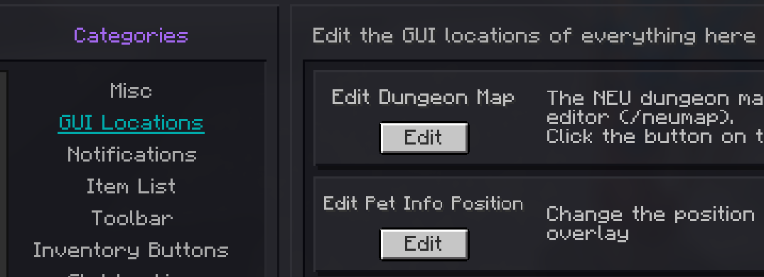 Edit gui