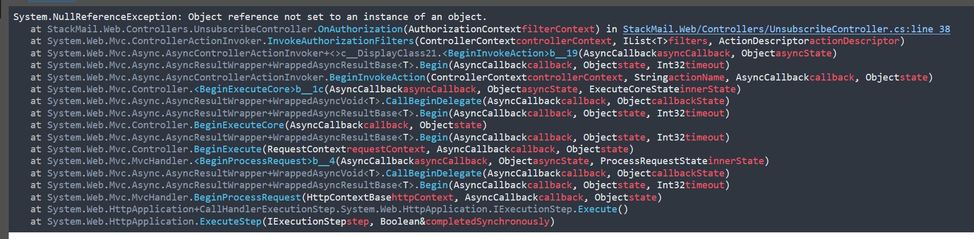 source link in stack trace