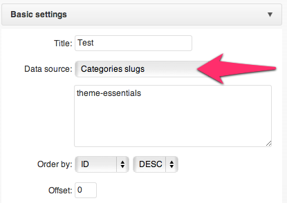 Data source selection