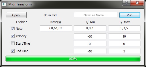 MidiTransform