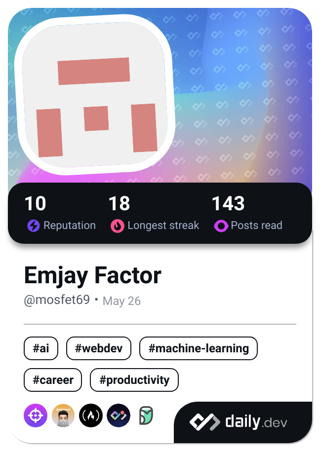 Emjay Factor's Dev Card