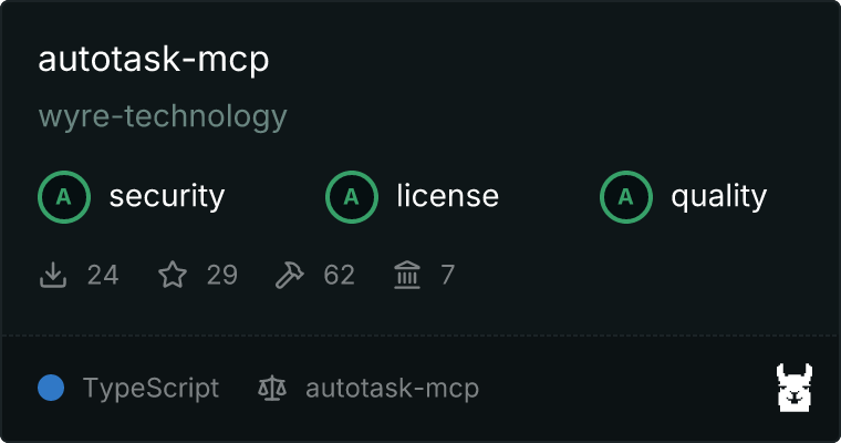 Autotask MCP server