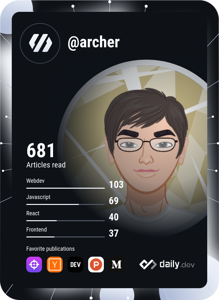 Archer's Dev Card