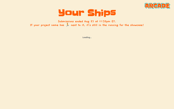 Screenshot of /arcade/showcase/my