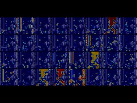 Activation heatmap for first convolutional layer of DDQN