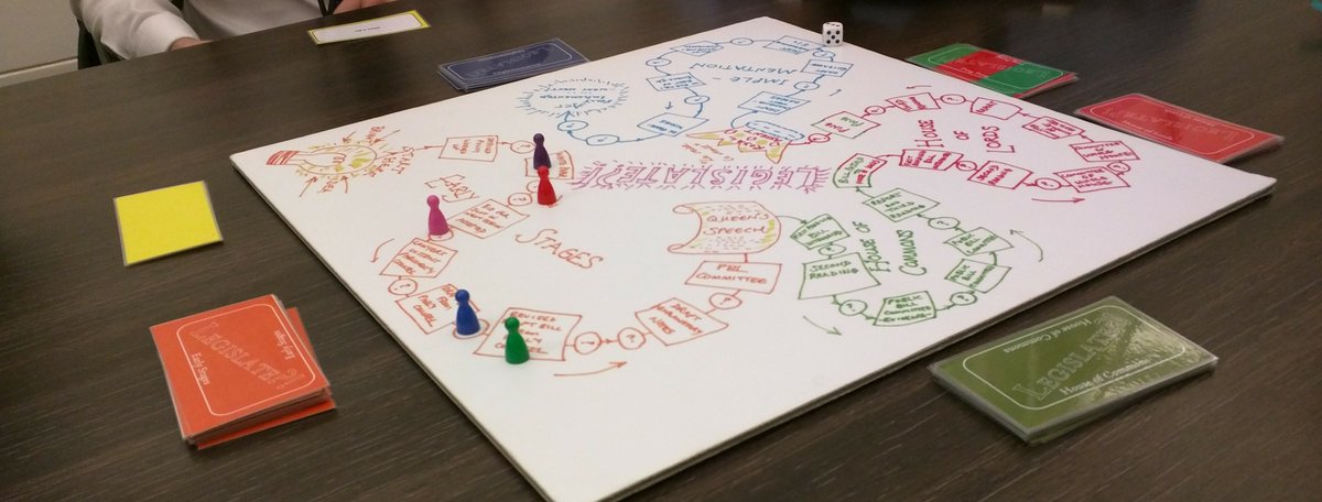 A hand-drawn board game