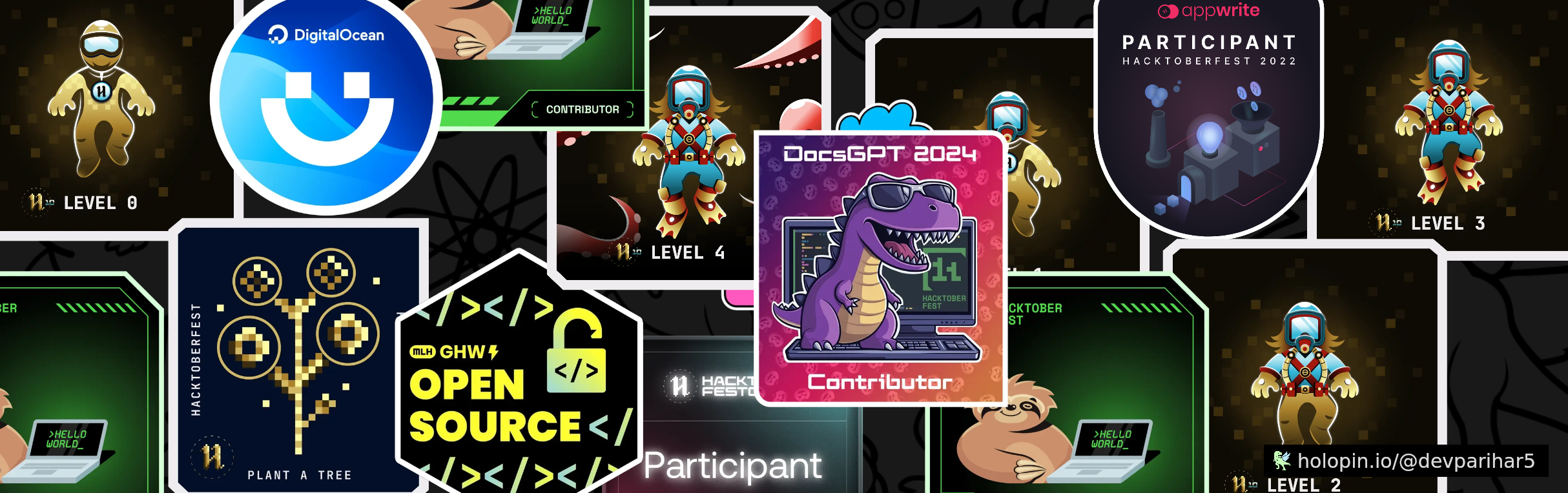 @devparihar5's Holopin board