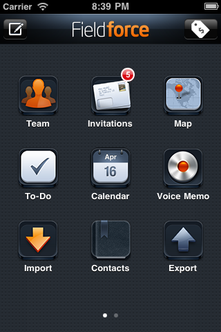 OpenSpringBoard Example, Fieldforce