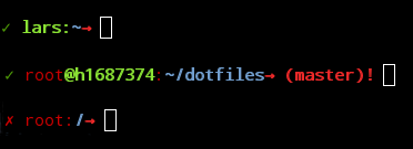 Screenshot of my shell prompt