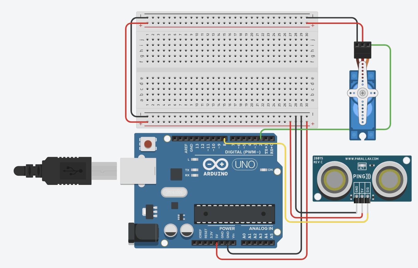 arduino radar circuit diagram