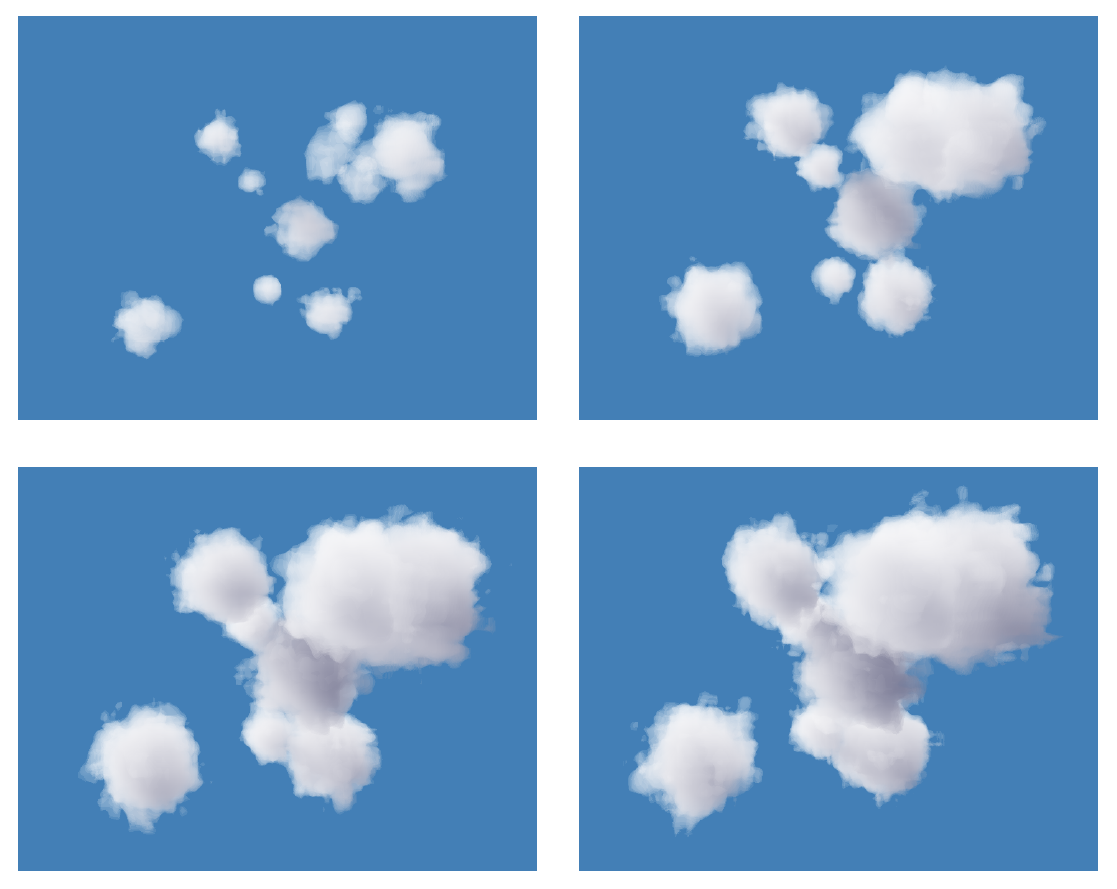 Clouds rendered with Cloud Renderer