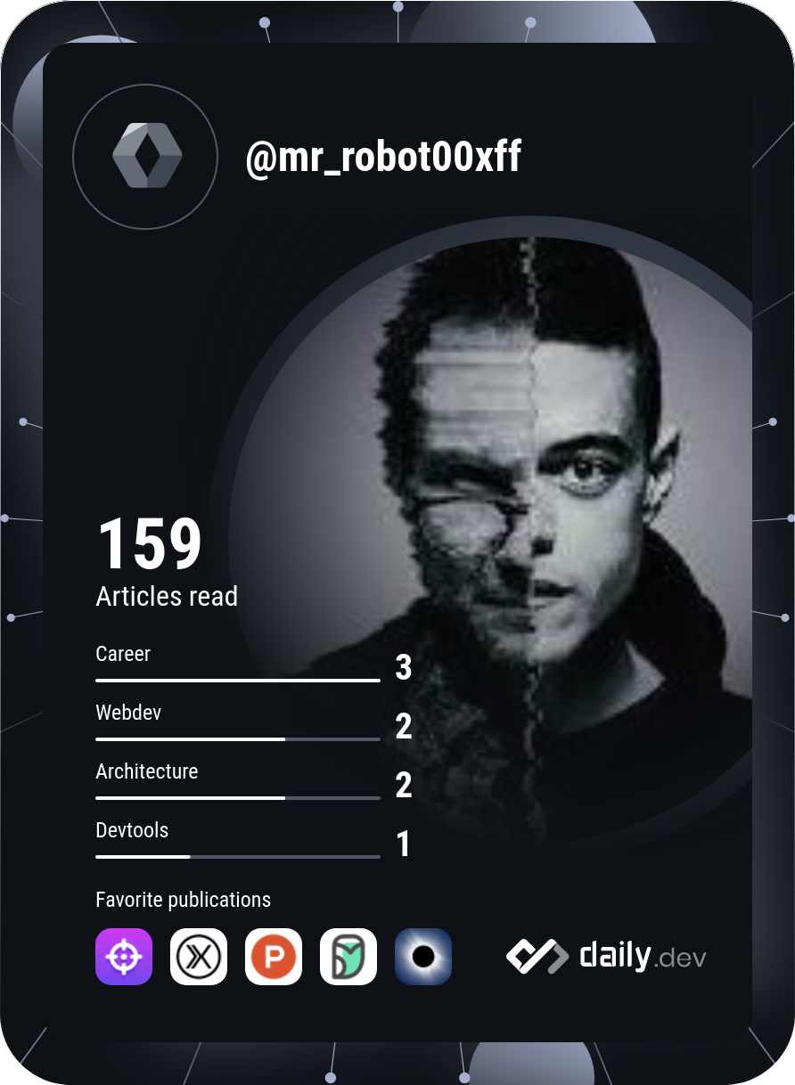 MRROBOT's Dev Card