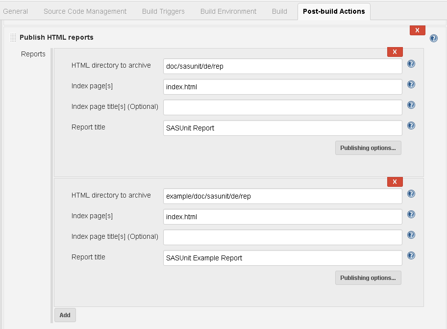 Postbuild PublishHTML