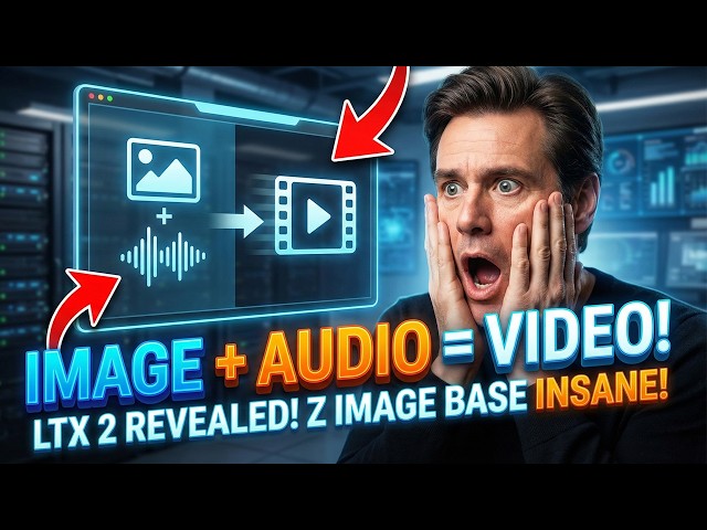 LTX 2 & Z Image Base Full Tutorial + Audio to Video Lip Sync + ComfyUI + SwarmUI + Windows + Cloud