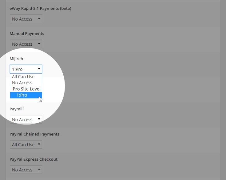 MarketPress - Pro Sites Integration