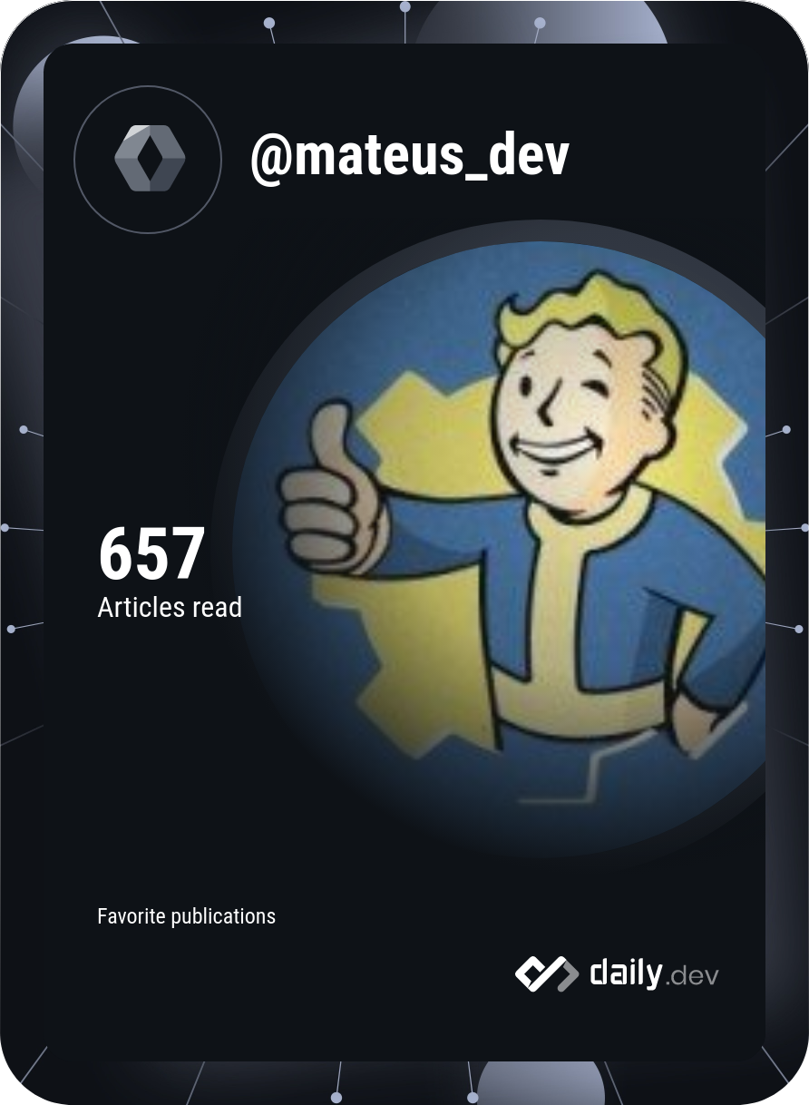 Mateus Alves's Dev Card