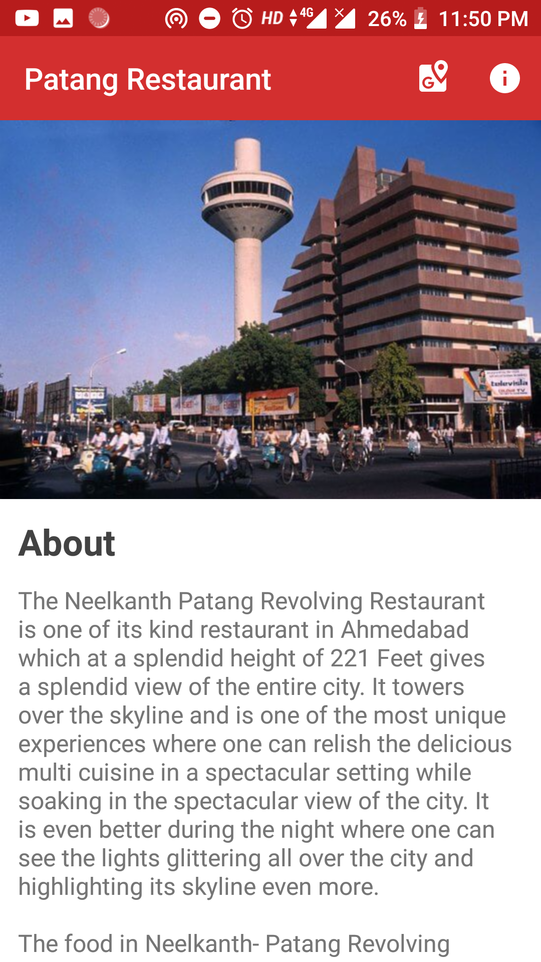 Aapnu Amdavad - Tour Guide App [App Screenshot]