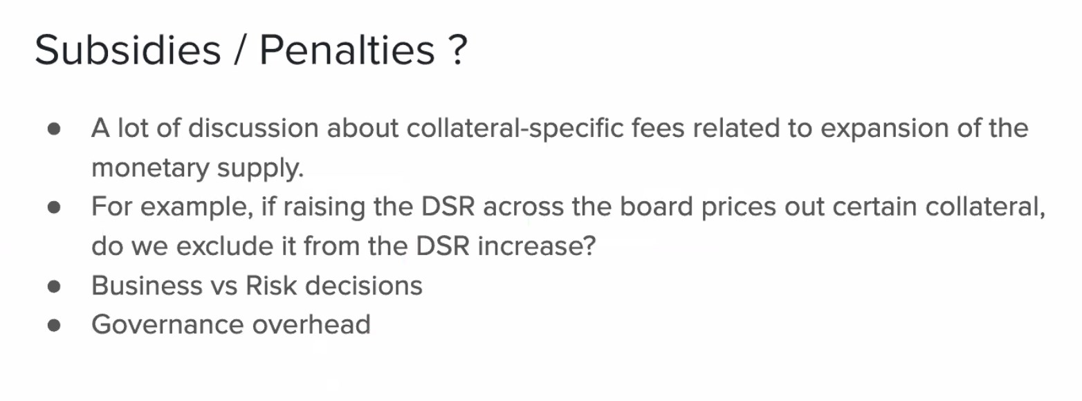 Subsidies/Penalties