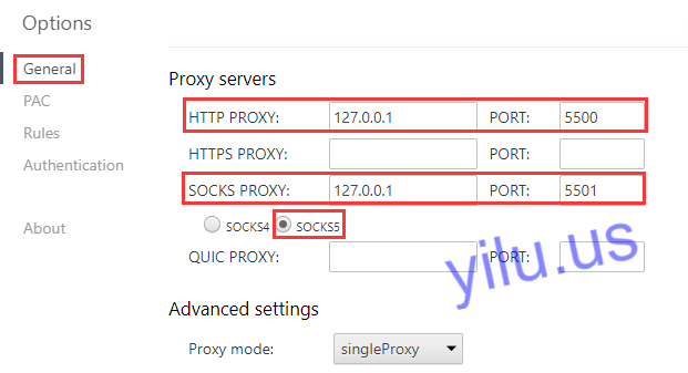 Proxy Helper extension