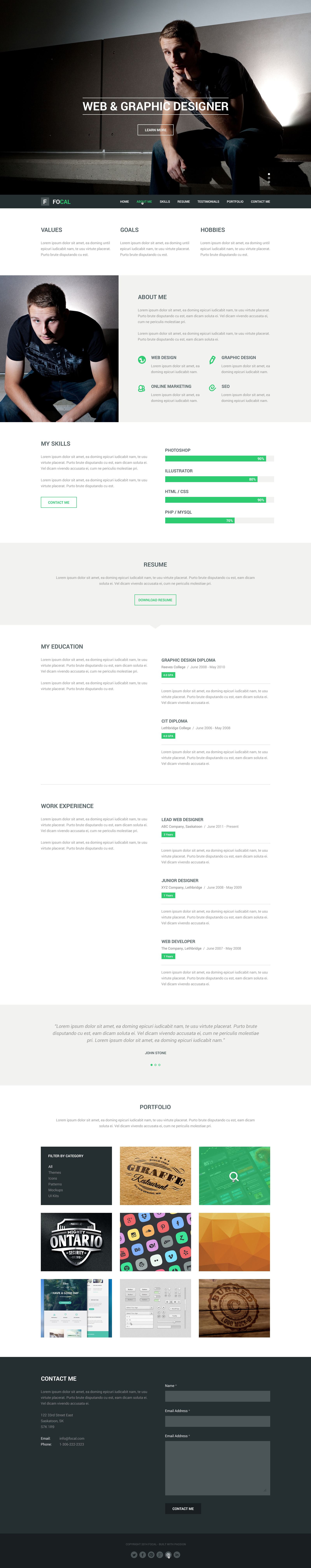 GitHub - edpapyan902/Focal-Resume-Theme · GitHub