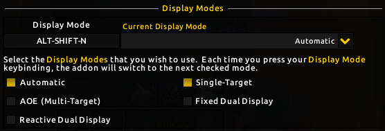 Display Modes