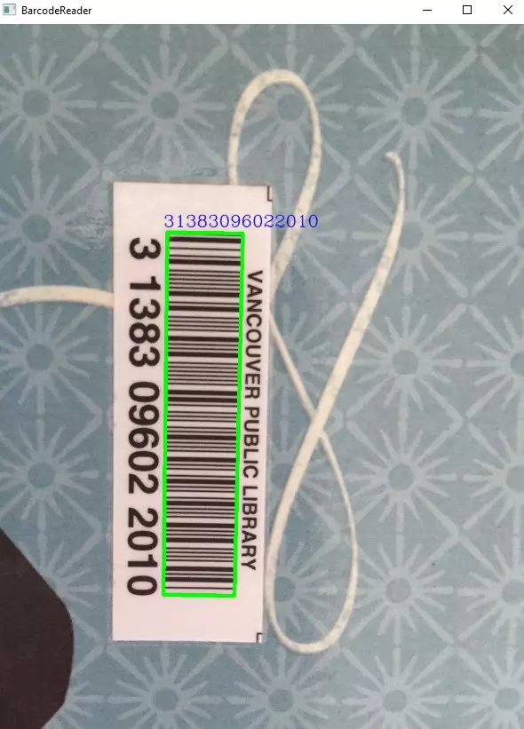 Read barcodes from an image file