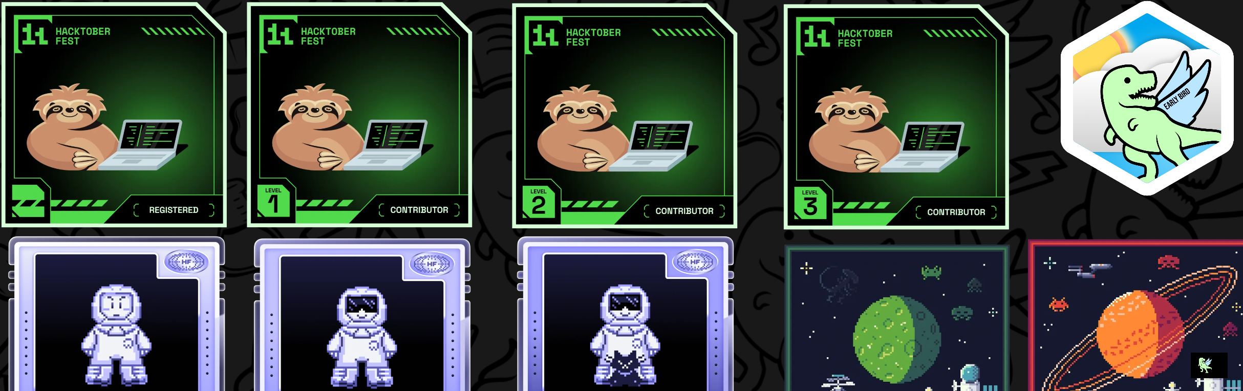 An image of @ayushpandey047's Holopin badges, which is a link to view their full Holopin profile