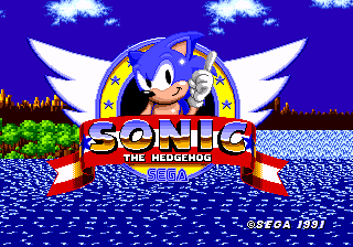 Sonic the Hedgehog - Title Screen