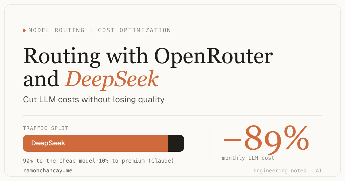 Model routing with OpenRouter and DeepSeek
