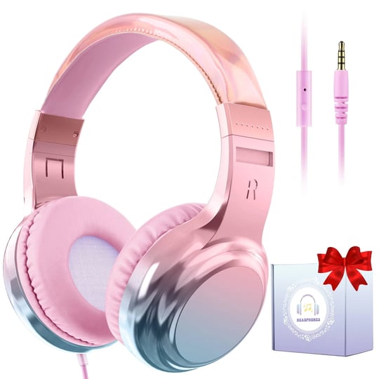 qearfun-headphones-for-girls-kids-for-schoolkids-wired-headphones-with-microphone3-5mm-jackteens-noi-1
