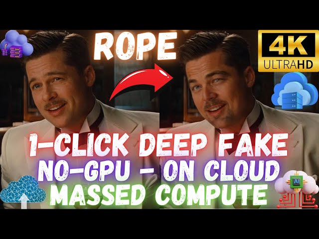 Best Deepfake Open Source App ROPE - So Easy To Use Full HD Feceswap DeepFace, No GPU Required Cloud