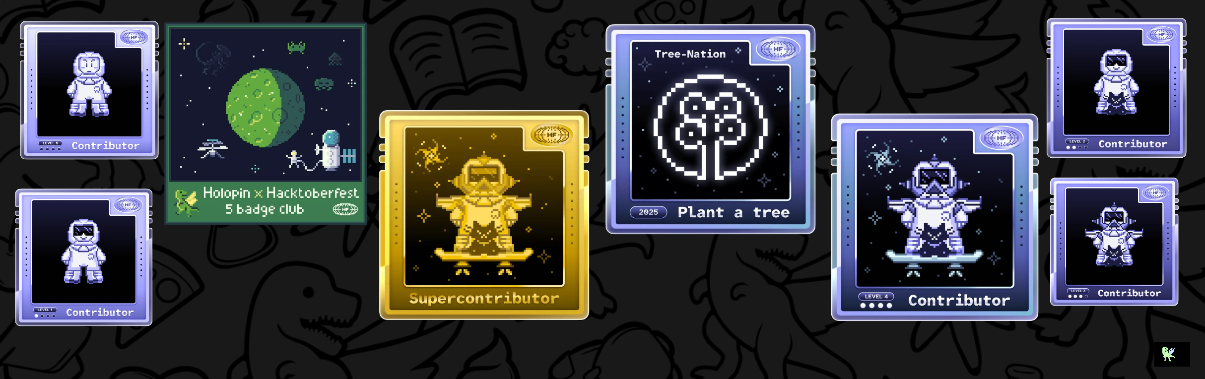 An image of @aastikdas's Holopin badges, which is a link to view their full Holopin profile