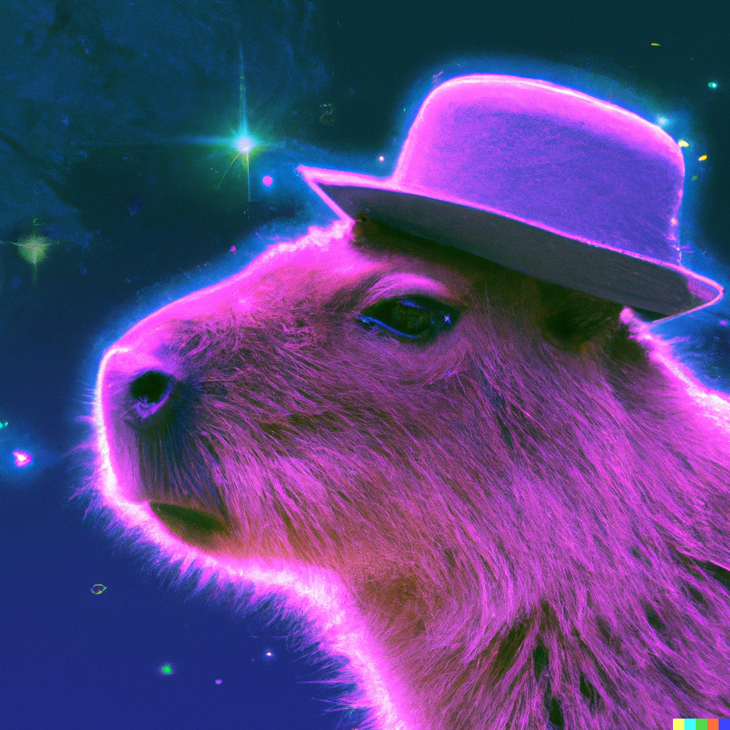 Awesome picture of a Capybara!