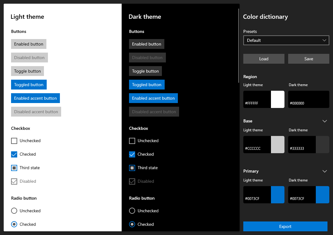 xaml theme editor