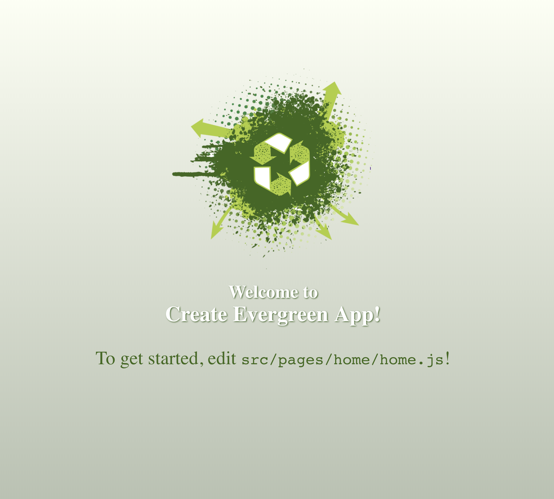 Create Evergreen App