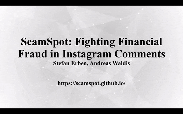ScamSpot Demo Video by Stefan Erben